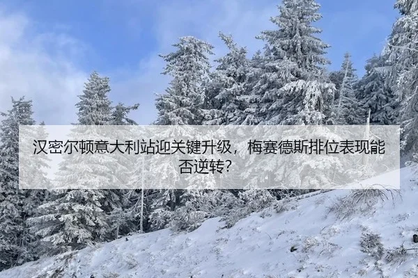 汉密尔顿意大利站迎关键升级，梅赛德斯排位表现能否逆转？
